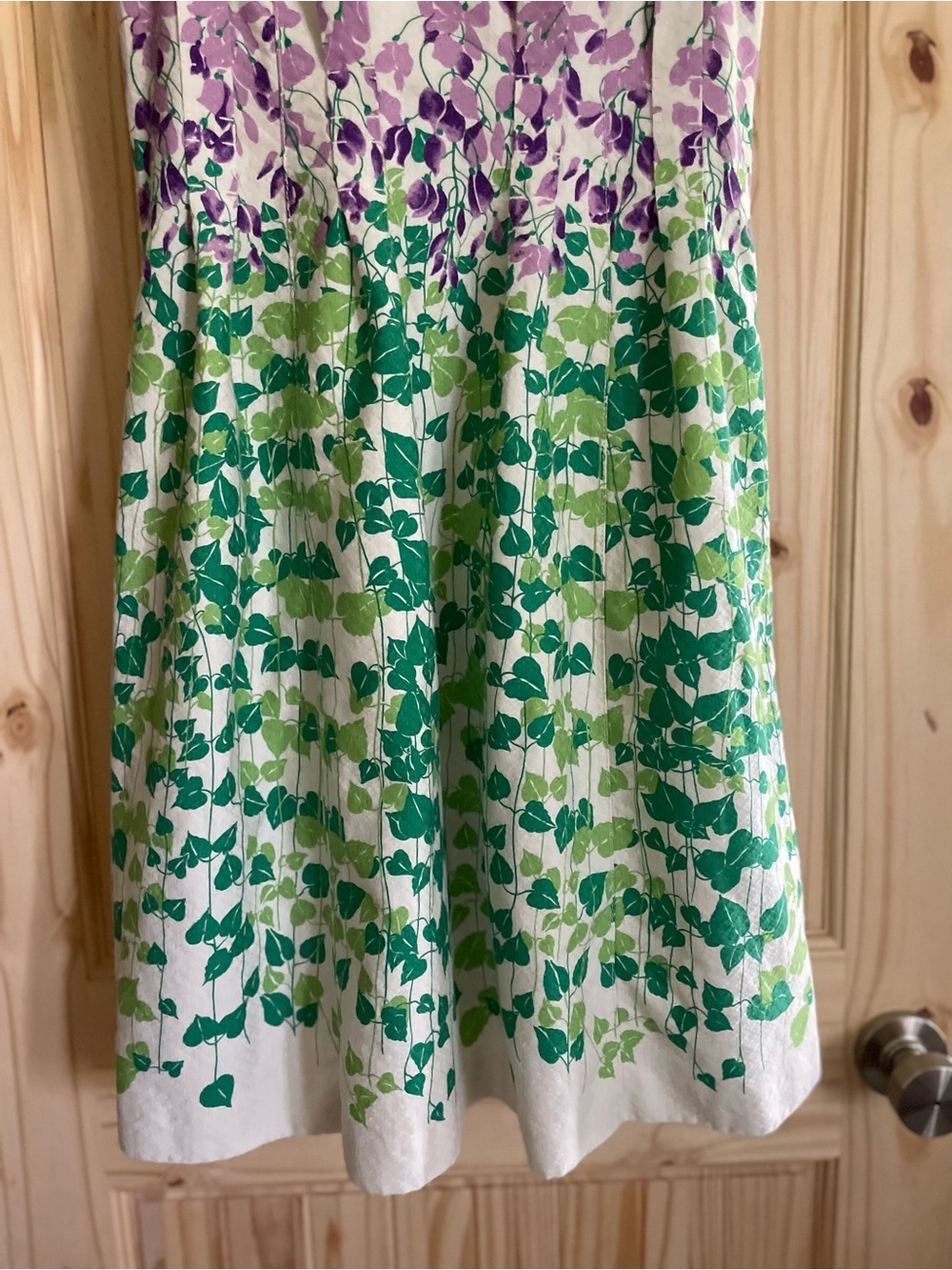 Maeve Fairy Whimsy Tea Party Dress with Purple and Green Floral Accents size 4 - Picture 4 of 7